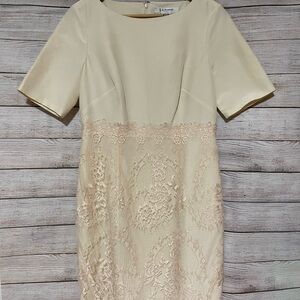 L.K Bennett women’s size 6 cotton silk DR Charris lace dress
